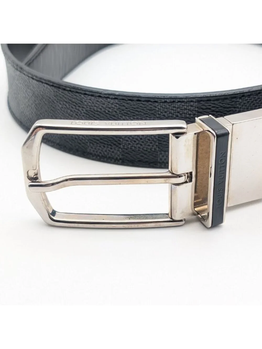 Louis Vuitton Ceinture Seattle Damier Graphite Black Belt